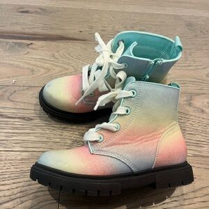 Girls combat boots size 12